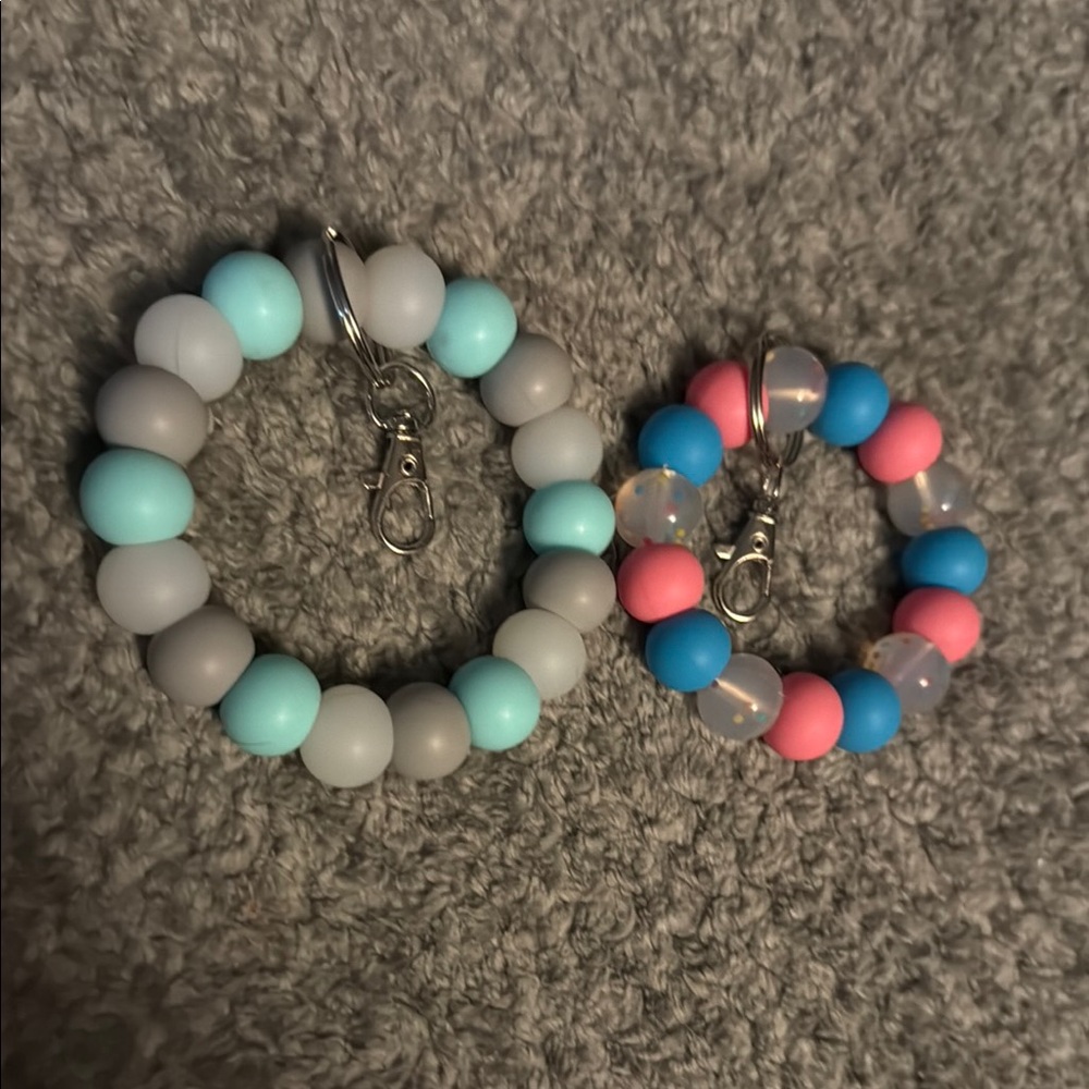 Colorful Beaded Keychain Set for Kids